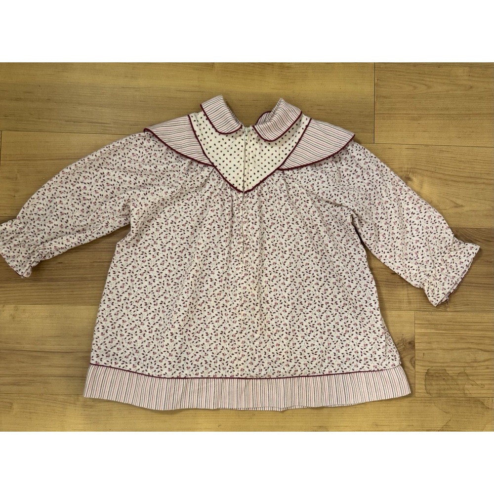 Vintage 70-80s Coming Thing Girls‎ Prairie Dress Cottagecore Ditsy Floral 4T